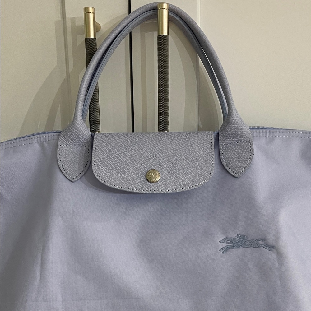 Longchamp Le Pliage Lavender/ baby blue Tote Bag, Large - Picture 11 of 15
